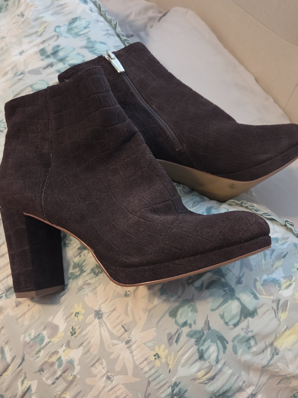 Vince Camuto Brown  Suede Ankle Booties